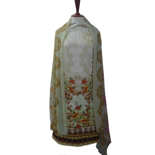 3 Piece Unstitched Lawn Suits