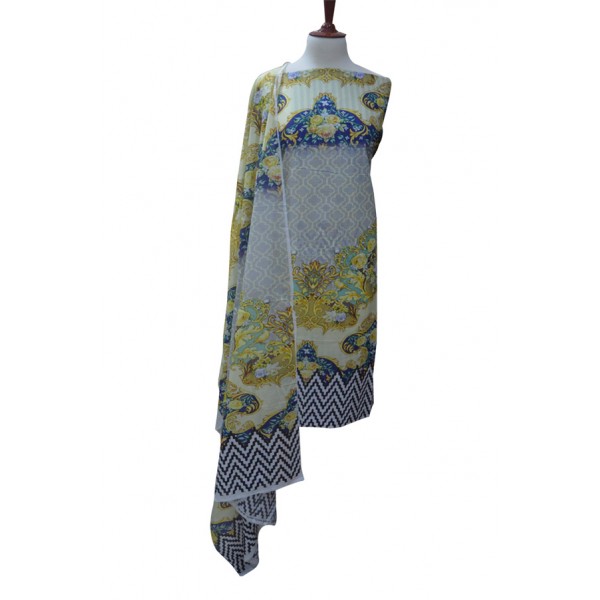 3 Piece Unstitched Lawn Suits